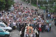 Procesiune de Sînziene  cu moastele Sf. Simeon