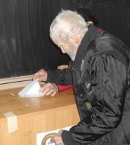 A votat în ziua cînd   a împlinit 100 de ani