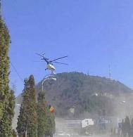 Un elicopter, senzatii  tari la ziua SMURD