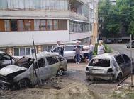 N-a fost atentat! Trei masini arse